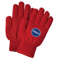 Red Knit Freezer Gloves